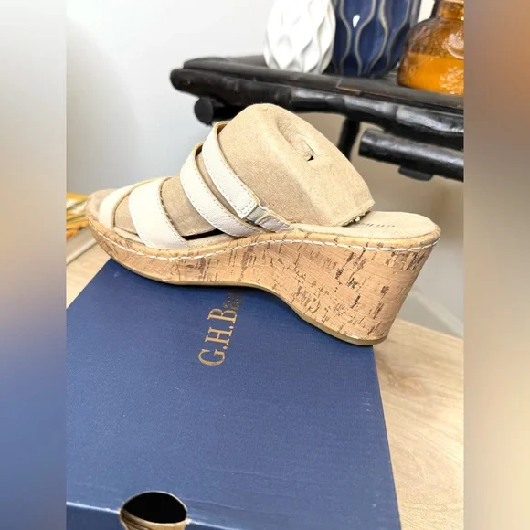 G.H. Bass & Co. Bahama Wedge Sandal Size 7 1/2 m - Picture 3 of 7